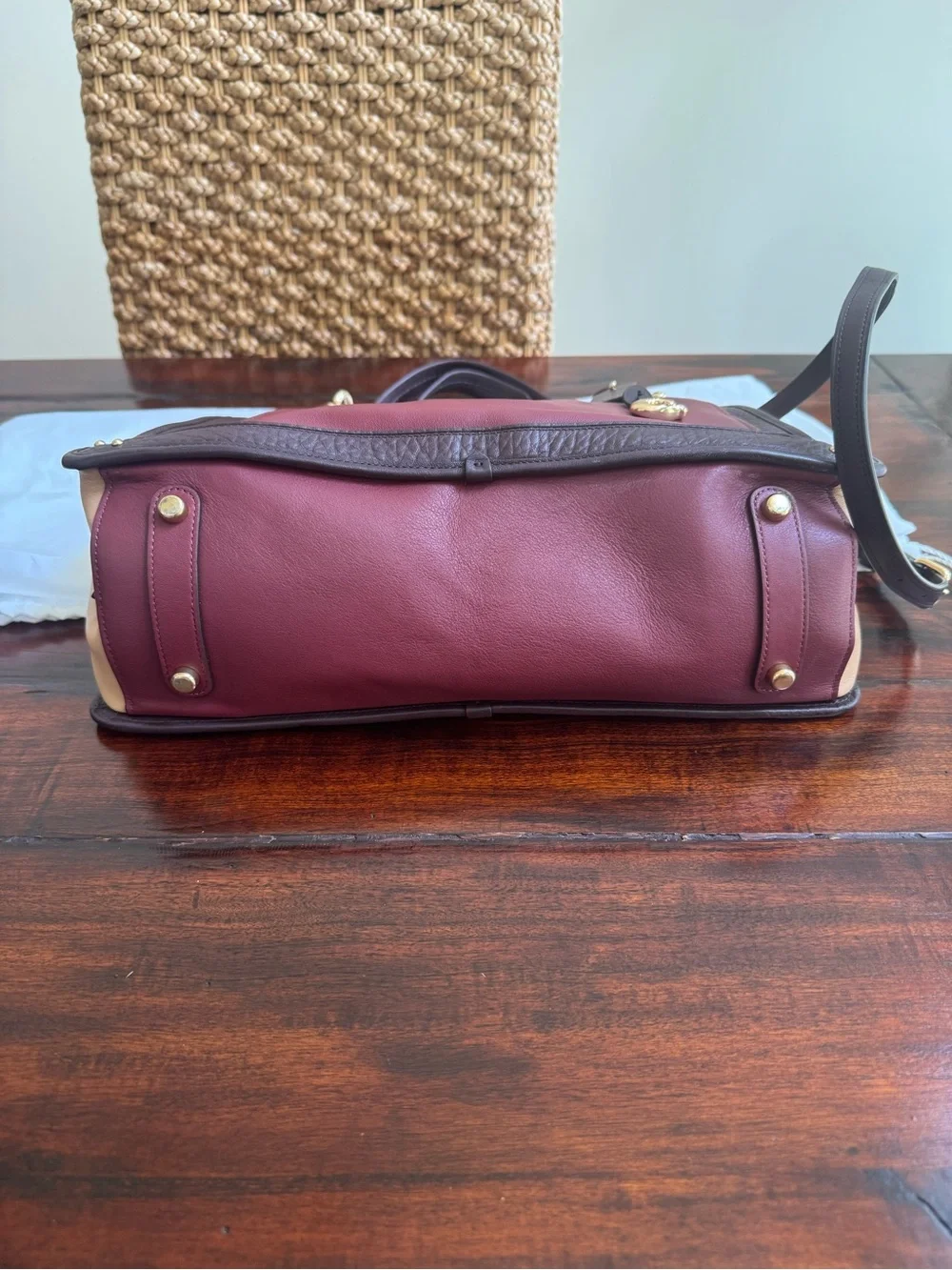 COACH 31646 Dreamer 36 in colorblock Wine Multi bag large